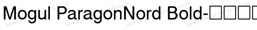 Mogul ParagonNord Bold字体转换